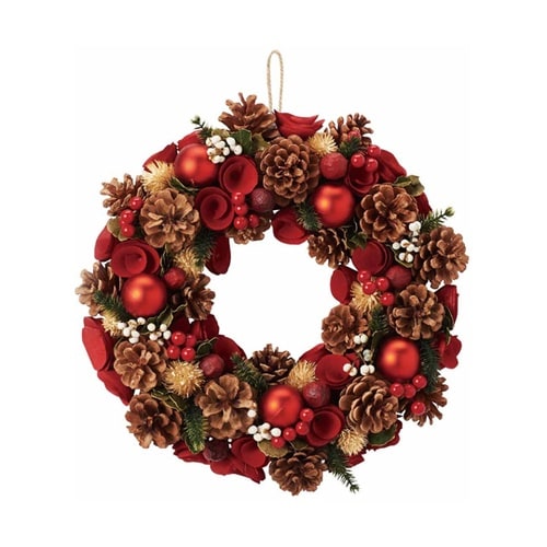 ナチュラルリース【クリスマス飾り】大 レ