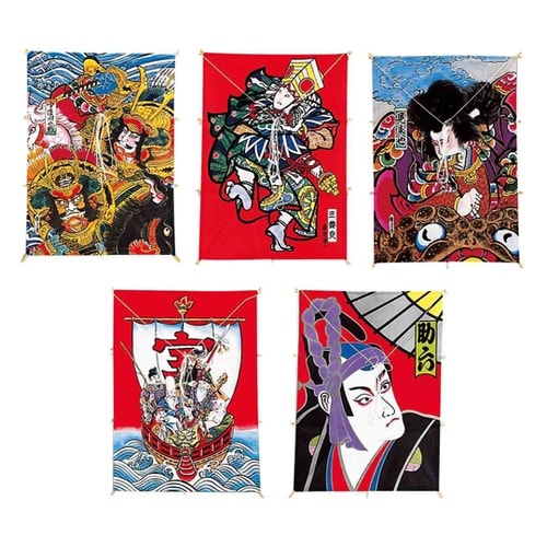 和凧 5柄セット 37×51cm 28−