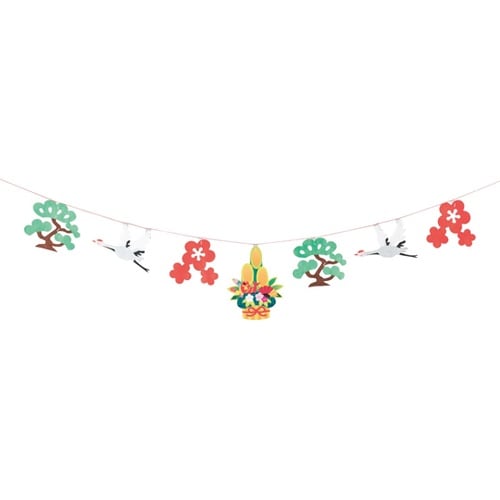 六角凧ガーランド 180cm 飛翔鶴 2