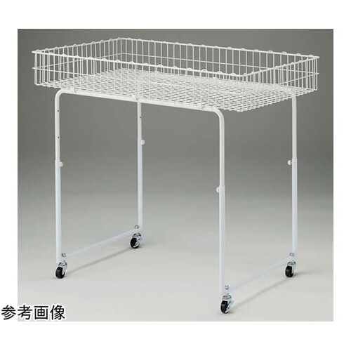 バスケットワゴン 丸パイプ脚 W75×D