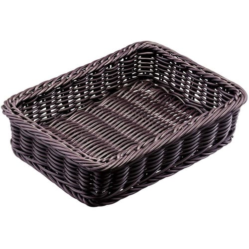 PP製バスケット ブラック H10cm