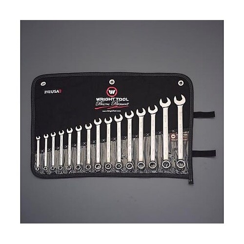 15本組/ 7−22mm 片目片口スパナ