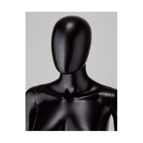 婦人頭部パーツ 黒(PP製全身マネキン、