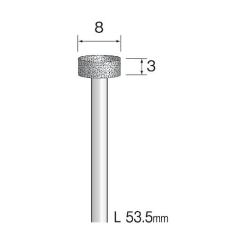 電着ダイヤモンドバー#120 Φ8 AD