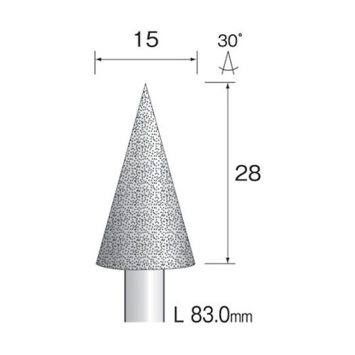 電着ダイヤモンドバー#120 Φ15 A