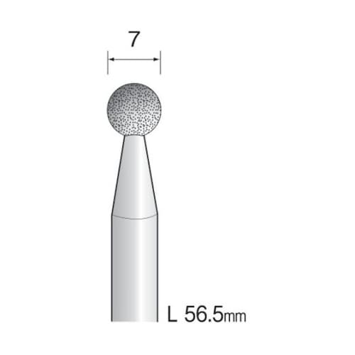 電着ダイヤモンドバー#120 Φ7 AD