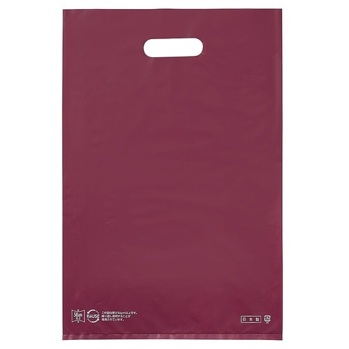 ポリ袋ハード型 エンジ 25×40cm