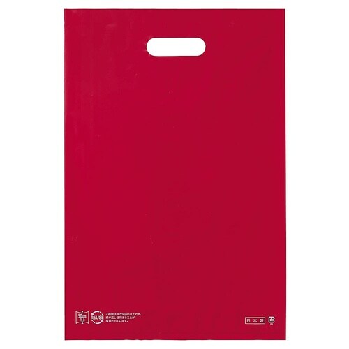ポリ袋ソフト型 レッド 30×45cm