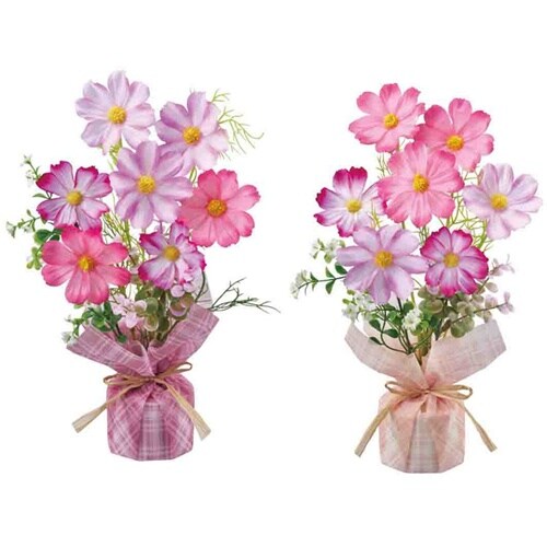 コスモス造花ラップ 31cm 秋飾り 2
