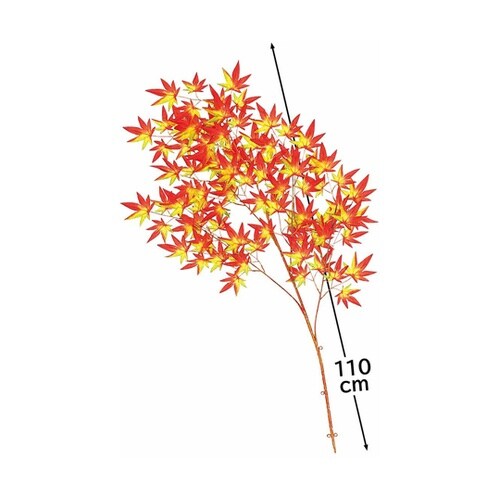 紅葉造花大枝 110cm 秋飾り オレン