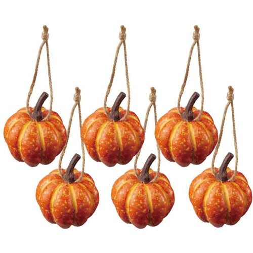 パンプキンハロウィンオーナメント 6個