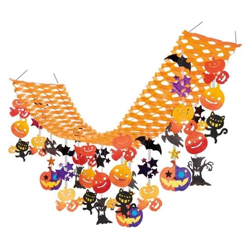 おばけハロウィンプリーツハンガー 天井飾