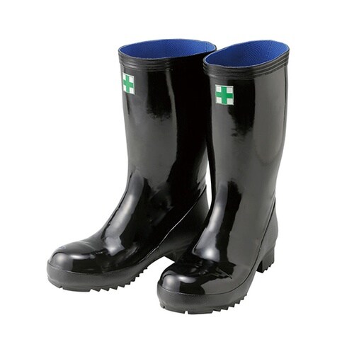 安全ゴム長靴 27cm 378−051−