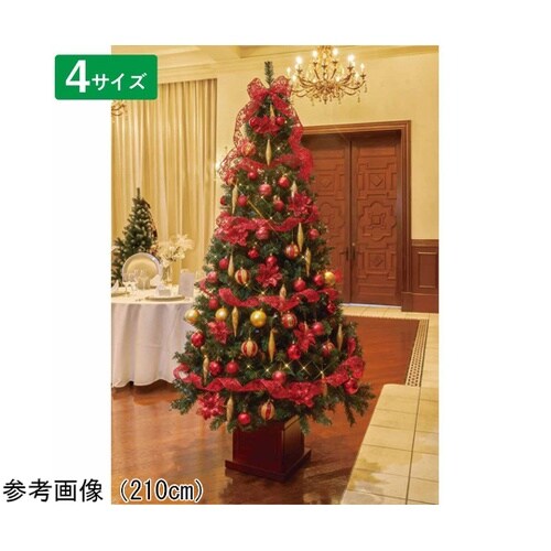 ベース付きクリスマスツリーセット レッド