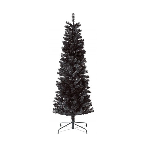 PVCクリスマスツリー ブラック スリム