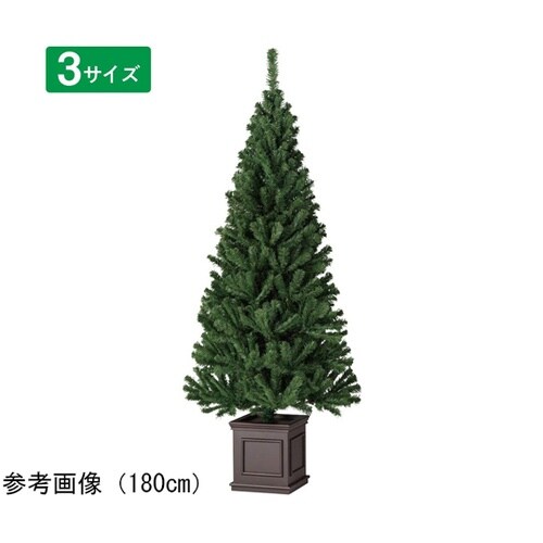 スクエアベースクリスマスツリー スリム高