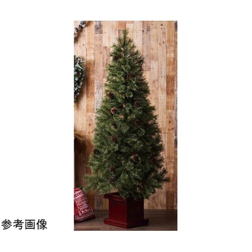 ベース付きブラシクリスマスツリー スリム
