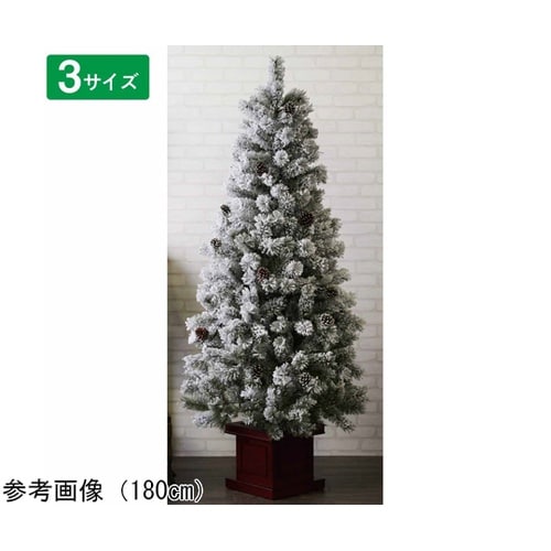 ベース付きブラシクリスマスツリー スリム