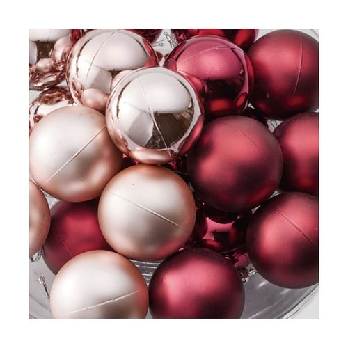 24個セット プラスチックオーナメントボ