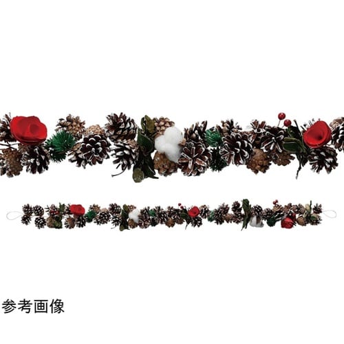 ナチュラルクリスマスガーランド ブラウン