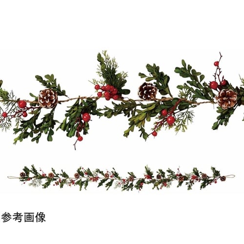 ナチュラルクリスマスガーランドグリーン&