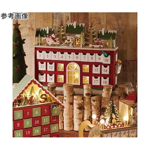 木製アドベントカレンダー レッドハウス