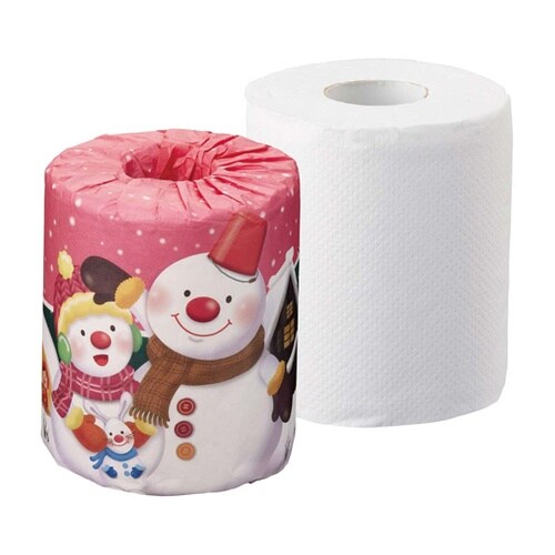 雪だるまトイレットペーパー 100個 3