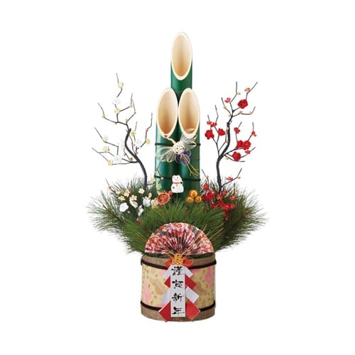 彩竹門松 高さ120cm 38−178−