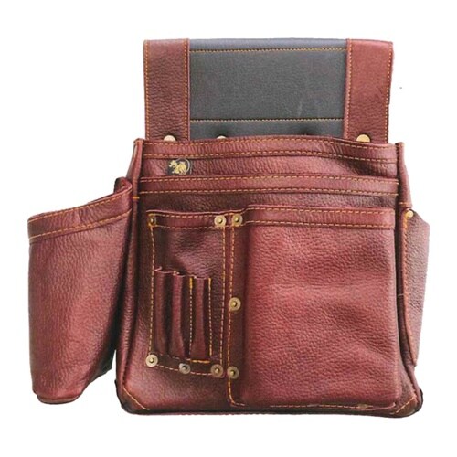 朱雀 釘袋 RED 四型 本革 ワインレ