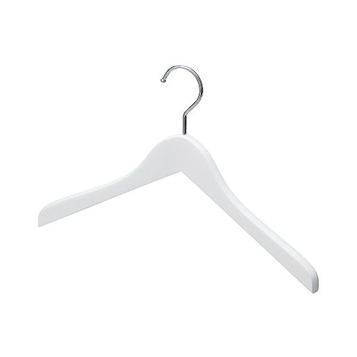 木製ハンガー ホワイト屈折型(メープル)