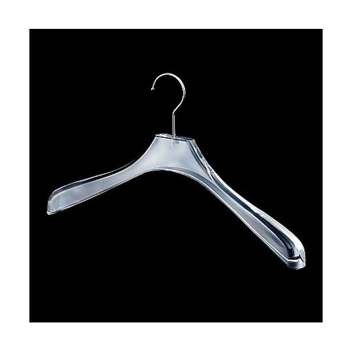 透明アクリルハンガー 婦人トップス用肩厚