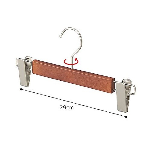 木製ボトムハンガー(ブナ材)ブラウン外型