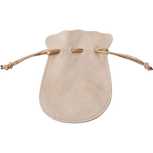 ジュエリーポーチ ラウンド ベージュ 2