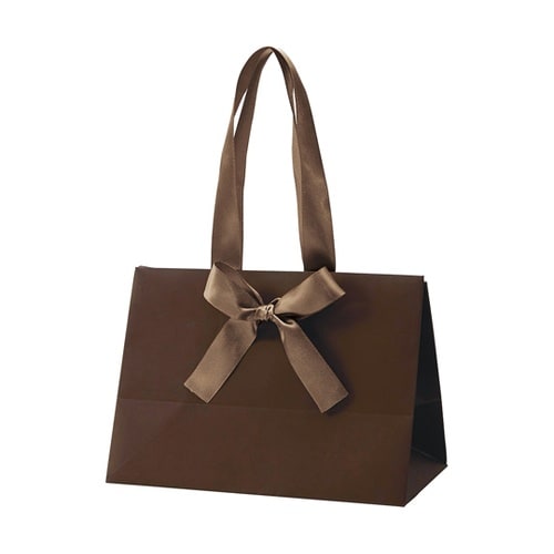 手提げ紙袋 ノブレス ブラウン S 10