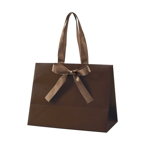 手提げ紙袋 ノブレス ブラウン M 10