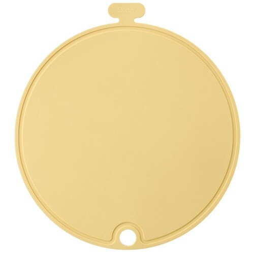 シリコーン丸型まな板 くすみイエロー K