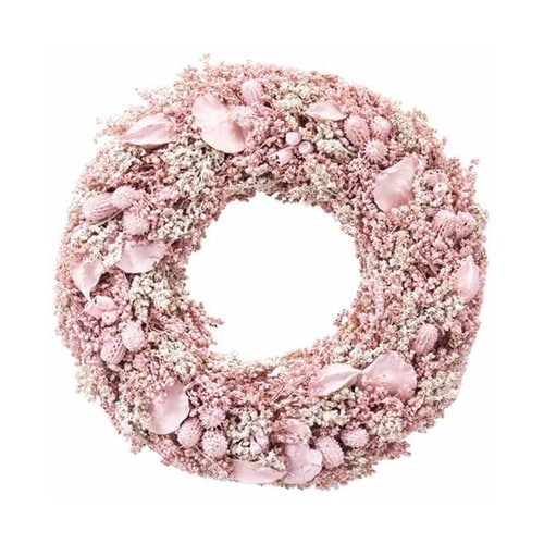 ピンクリース 32cm (造花) 春の玄