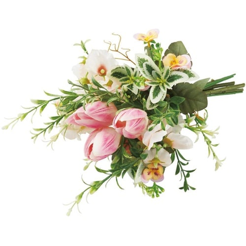 ハミングチューリップブーケ 造花 ピンク