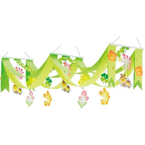 みつばち親子2連ペナント 160cm 3