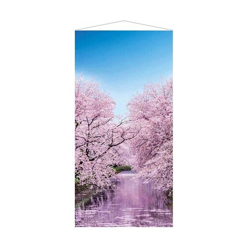 桜の水面タペストリー【防炎加工】 33−