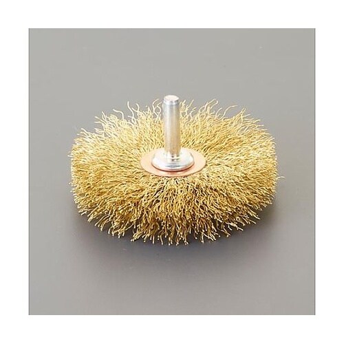 76mm/6.35mm軸 軸付ブラシ(平