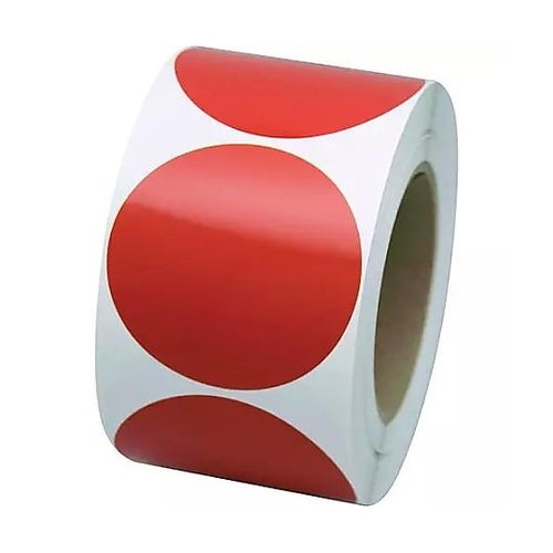 φ76mm 〇型テープ (赤/100枚)