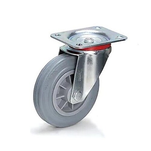 160mm キャスター(自在金具/ゴムタ