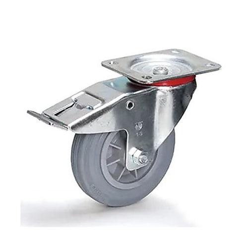 160mm キャスター(自在金具/ゴムタ