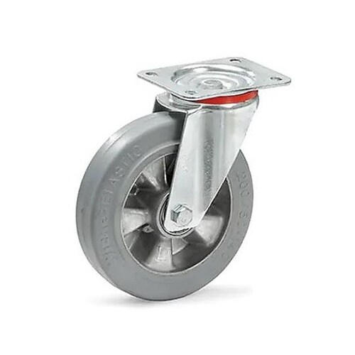 200mm キャスター(自在金具/弾性タ