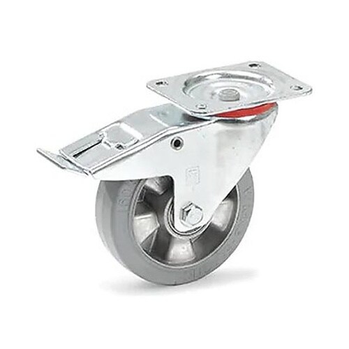 160mm キャスター(自在金具/弾性タ