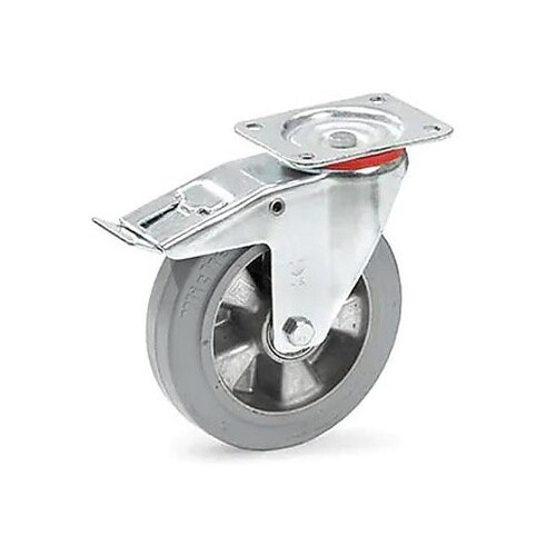 200mm キャスター(自在金具/弾性タ