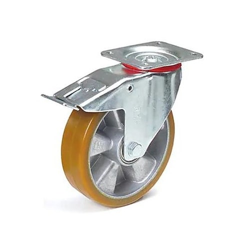 200mm キャスター(自在/ポリウレタ