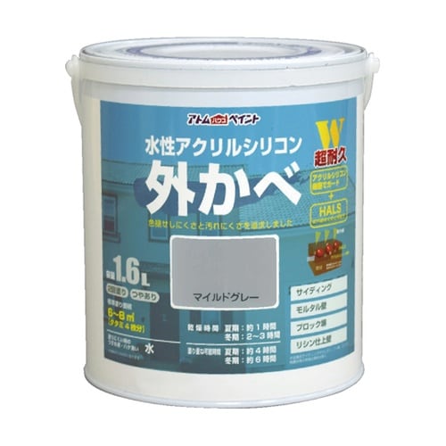 水性アクリルシリコン外かべ用 1.6L