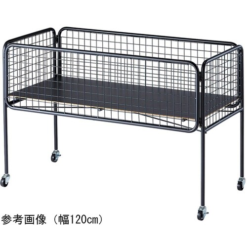 ユニットワゴン 黒 浅型 90×60×8